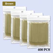 Waloshow 100 片/包一次性睫毛湿巾棒，睫毛延长清洁工具 - 彩色 - 查看 40