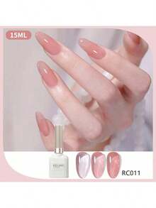 XEIJAYI 1 Bottle Multipurpose Gel Nail Polish, 102 Color Options, Suitable For Nail Salon Decoration Nails - Pink - View 9