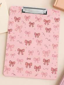 个性化教师礼物，蝴蝶结图案写字板，教师用写字板，粉色写字板，粉色蝴蝶结元素，蝴蝶结设计，教师办公礼物，可爱文具，送给女同事或作为返校用品，教师毕业礼物，返校季，学习用品，教师节礼物，返校礼物，送给老师的完美礼物，可爱悬挂式写字板，办公用品 - 彩色 - 查看 12