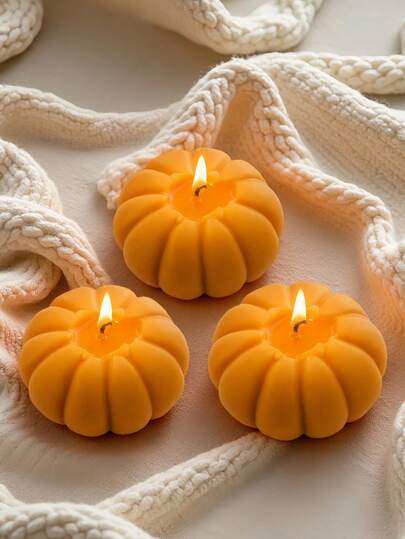 南瓜香味蜡烛 | 120 克大豆蜡，万圣节和秋季家居装饰，恐怖房间装饰，女性礼物，秋季生日派对装饰。