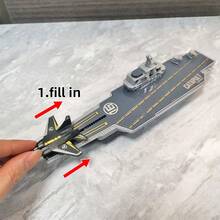 Children's Aircraft Carrier Model Toy Set, Can Launch Fighter Jets - Birthday Gift For Boys And Girls, New Year, Christmas Gift - Multicolor - View 9