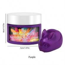 12 色鲜艳金属膏 - 专业高光泽饰面，适用于 AB 环氧树脂、UV 树脂和流体艺术 DIY 工艺品 - 创意多功能，鲜艳的彩色膏体，适用于 DIY 珠宝、艺术和工艺品、木工和河流桌 - 彩色 - 查看 13