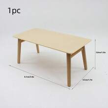 5pcs Miniature Furniture, Mini Dollhouse Ornaments, Dining Table And Chair Models, Miniature Scene Shooting Props Ornaments, Dining Table Models, Dining Chair Models, Miniature Dining Table And Chair Combinations, Dollhouse Restaurant Ornaments, Christmas Gifts, Christmas Miniature Scene Ornaments - Multicolor - View 12