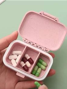 2025 Trending 1PC Small Pill Box - Your Ultimate Pocket & Purse Companion! This 3 - Removable - Compartments Travel Medication Carry Case Doubles As A Daily Vitamin Organizer Box. Ideal For Seniors Needing To Manage Multiple Medications, Busy Professionals On - The - Go, Teens Needing To Take Vitamins Regularly, And Caregivers Assisting Loved Ones. Perfect For Travel, Daily Use At Home Or Work, Vacations, And Even As A Handy Accessory For Quick Trips. It's Compact Enough To Slip Into Your Pocket, Purse, Or Travel Bag Effortlessly. With 3 Separable Compartments, You Can Easily Sort Different Pills Or Supplements. Must - Have For Hassle - Free Medication Management Anywhere - Màu sắc ngẫu nhiên - Xem 1