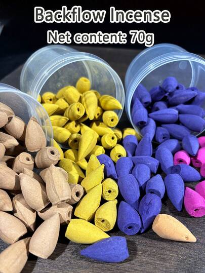 70g Adlerholz Kegel, Sandelholz, Turmweihrauchkegel, hergestellt aus natürlichem Adlerholz, ohne Zusatz von chemischen Aromen, der Nachgeschmack ist gemütlich und mild, vertreibt die Langeweile des Geistes und entfernt Gerüche in Innenräumen