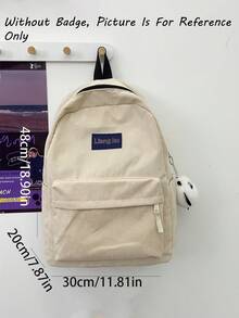 Customize Your Own Backpack For A Casual And Versatile Look. You Can Print Your Name, Letters, Lucky Numbers, And More. Perfect For Everyday Wear, Such As Going To School, Dance Class, And Traveling. Perfect As A Birthday Gift For A Friend Or Daughter, A Souvenir Bag, A Christmas Gift, Or A New Year'S Gift.Without Badge, Picture Is For Reference Only