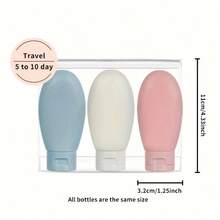 11pcs/8pcs/3pcs 2.71oz Refillable Portable Travel Bottles Set For Toiletries, Bath And Cleaning Separate Bottles