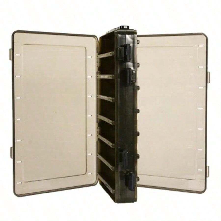 Transparent Double-Sided Double-Opening Fishing Wooden Shrimp Box Lu Yabo Climbing Iron Plate Lock Fishs Tackle Boxs Fish Tools Box - Default - View 1