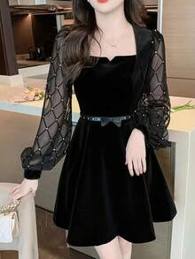 Women Short Dresses - Negro - Ver 2