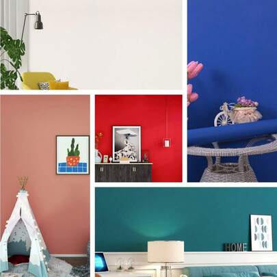 1 Rolle rote matte selbstklebende Tapete aus PVC-Vinyl, ablösbar, Kontaktpapier für Schlafzimmer, Tischplatte, Möbelrenovierung, Wohnzimmer Hintergrundwand Aufkleber, Heimdekoration Tapete 40 x 500 cm / 300 cm / 100 cm Wandpapier, Wandaufkleber, Wanddekoration, Raumdekoration, Tapete, Abziehbar und Klebend