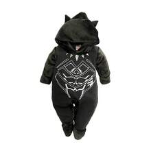 Marvel Mameluco para Bebé con gorro bordado - Negro - Ver 2