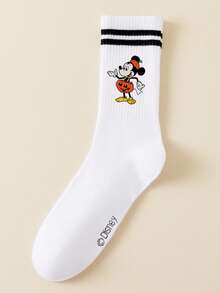 Disney 5/1 Pair Pumpkin Halloween Villain Character New Year Gift Socks, Cartoon Christmas New Year Animation Socks For Men And Women, Interesting Character Socks