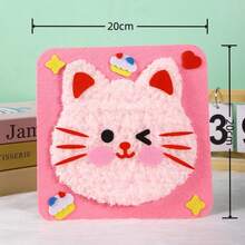 1/3/12pcs Perlengkapan Jahit Tema Hewan untuk Pemula - 4pcs Alat dan Bahan, Set Pembuatan Boneka dan Dekorasi Buatan Tangan Kreatif - MultiWarna - View 6