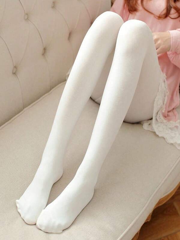 1 طقم جوارب طويلة ذات لون أحادي أنيق وجذاب وبريء وجميل، تشكل رفع للأرداف وتنحيف للبطن، لا تنزلق ولا تهيج الجلد وقابلة للتنفس، مناسبة للارتداء اليومي والمنزل والتجمعات والحفلات، سروال طويل متعدد الاستخدامات، هدية رائعة لعيد الهالوين والكريسماس وعيد الشكر