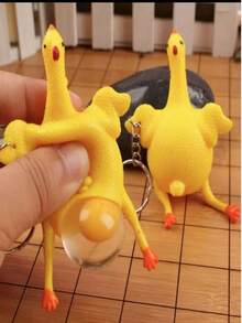 1 款趣味挤压产蛋母鸡：儿童创意减压鸡玩具！（轻微瑕疵，不影响使用） - 彩色 - 查看 2