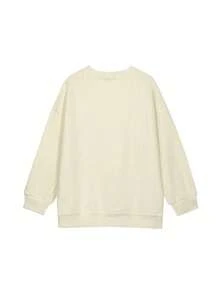 Sweatshirt Pullover Warna Pink Lembut Berkualitas Tinggi untuk Wanita, Model Terbaru Musim Semi 2024, Motif Huruf, Bahu Longgar, Kasual - Aprikot - View 4