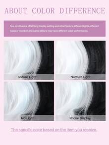 Halloween Costumes 10 Inch Short Body Wave Black And White Bob Wigs With Bangs For Women Synthetic Wig Natural Looking Daily Party Cosplay Use High Quality Natural Comfort Women's Wig Resistant Women's Elegant Wig For Beauty Holiday Essential - Black and White - View 9