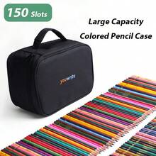 120/150/200 Slots Portable Colored Pencil Case, Oxford Cloth Travel Storage Bag,Stationery