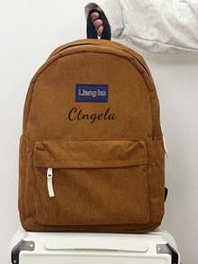 Customize Your Own Backpack For A Casual And Versatile Look. You Can Print Your Name, Letters, Lucky Numbers, And More. Perfect For Everyday Wear, Such As Going To School, Dance Class, And Traveling. Perfect As A Birthday Gift For A Friend Or Daughter, A Souvenir Bag, A Christmas Gift, Or A New Year'S Gift.Without Badge, Picture Is For Reference Only