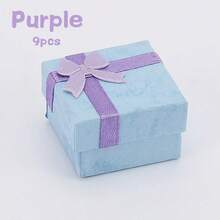 20pcs/18pcs/15pcs/10pcs/9pcs/5pcs/1pc Pink Cardboard Jewelry Box, Jewelry Gift Boxes, Rings Necklace Bracelet Earring Storage Box, Birthday Festival Gift Packing Box For Girls,Room Decor - Pink - View 12