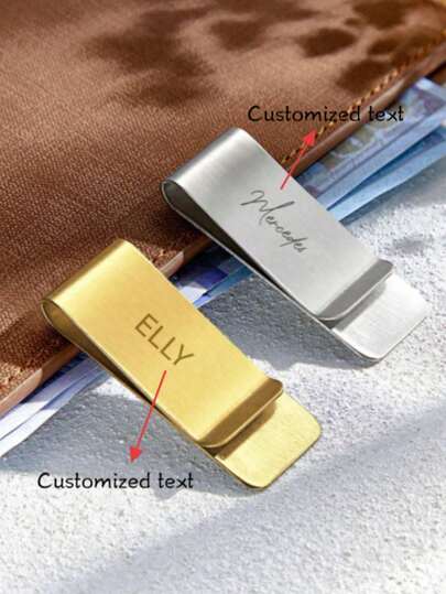 1pc Customized Wallet, Engraved Stainless Steel Personalized Wallet, Groomsman Gift, Father's Day Gift, Gift For Husband, Valentine's Day, Father's Day, Gift For Husband, Gift For Boyfriend, Gift For Him