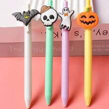 Spersonalizowany długopis dekoracyjny na Halloween, długopis z miękką naklejką z motywem Halloween, spersonalizowane artykuły szkolne i biurowe na Halloween, promocyjny długopis z motywem Halloween