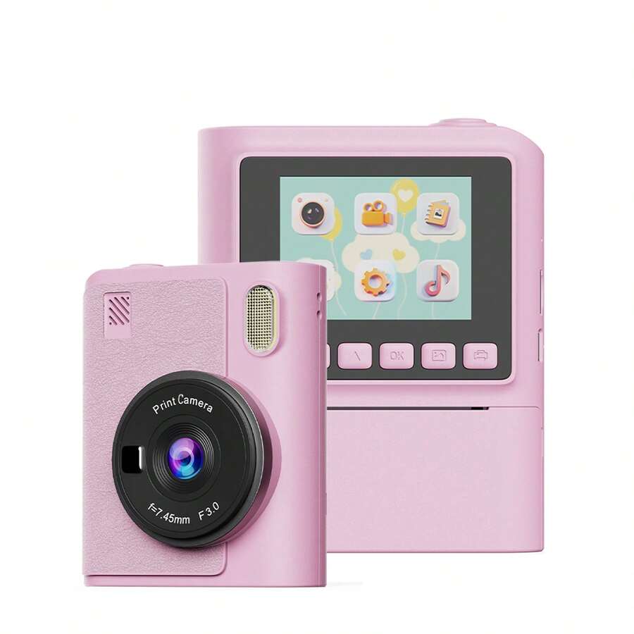 Máy ảnh trẻ em in ảnh ngay, Máy ảnh kỹ thuật số, Máy quay video kỹ thuật số cổ điển, Máy ảnh trẻ em in ảnh ngay, Đồ chơi làm quà tặng cho trẻ em Ngày thiếu nhi, Giáng sinh và sinh nhật - Nhiều màu - Xem 1