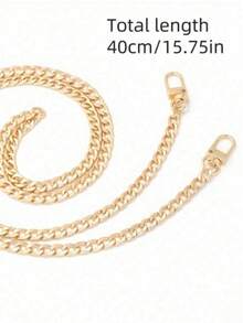 1 Piece Fashion Bag Shoulder Strap, Wallet Chain, Crossbody Aluminum Chain Handle, Single Shoulder Handbag Replacement Chain, Multiple Sizes Available, With Retro Simple Alloy Buckle - Multifunctional Aluminum Chain Handbag Shoulder Strap - Multicolor - View 14
