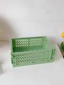 1 Stück faltbarer Desktop-Aufbewahrungskorb, Stiftehalter für Studenten, multifunktionale Aufbewahrungsbox für Kosmetik, süße, bunte Mini-Aufbewahrungsbox, geeignet für Schlafzimmer, Büro, Klassenzimmer, Badezimmer, Schreibtisch