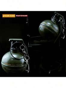 2025 New 1pc Fragmentation Grenade Model, Full Metal Grenade Home Decor, Game Peripheral, Birthday/Christmas/Halloween/Easter Gift - Multicolor - View 4