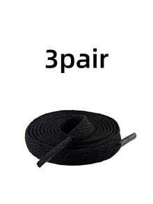 1/3双扁平运动鞋鞋带彩色织物鞋带白黑灰色鞋带靴子鞋带经典软鞋带