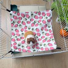 Small Animal Hideaway& Hammock, Cozy House With Roof For Small Pets To Sleep And Hide - Washable Pet Cave& Hideout Corner, Hanging Hammock Hideout Bed, Cage Accessories For Guinea, Hamster, Rat, Glider, Squirrel, Ferret, Kitten, Squirrel, Chinchilla