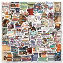 123PCS Retro Bookish Stickers,Book Stickers For Kindle,Laptop Computer Phone Water Bottle Stickers Book Lover Gift - Multicolor - View 11