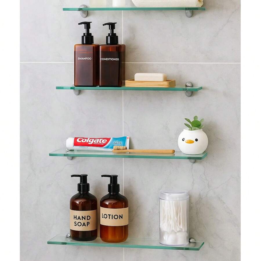 Combo 4 Shelves 10x30 Glass - Không màu - Xem 1