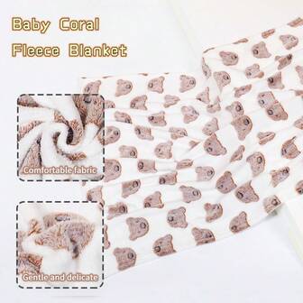 1 st. 100 % polyesterfilt i korallfleece, babyhandduk, hudvänlig, mjuk, superabsorberande, mångsidig