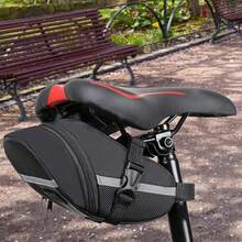 4PCS  Bike Seat Waterproof Bags Bicycle Storage Saddle Bag Cycling Rear Pouch - Black - View 6