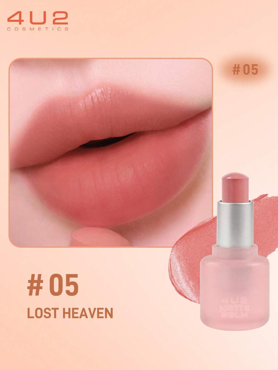 Son lì 4U2, độ che phủ cao, nhẹ và mịn, dưỡng ẩm, lớp finish satin lì, 4.75g/0.16oz - 05 THIÊN ĐƯỜNG ĐÃ MẤT - Xem 1