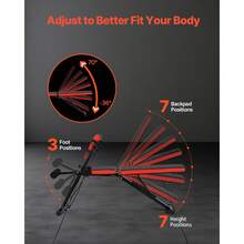 Multi-Functional Weight Bench For Full Body Workout, Roman Chair Hyperextension Bench, 770 Lbs Adjustable & Foldable Equipment For Back Arm Core Ab Workout, Sit Up Exercise Machine For Home Gym - Black - View 4