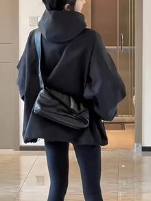 Women Trench Coats - Black - View 2