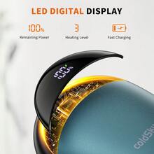 coldSky Hand Warmers Rechargeable 2 Packs Magnetic Electric Hand Warmer With Digital Display, Portable Pocket Hand Warmer, For Men Women, Outdoors, Games, Camping, Hunting Christmas Gifts,Hand Warmers,Gifts For Men,Stocking Stuffers,Hand Warmers Rechargeable Insulation,Galentines,Puppy,Carnival,Party Decorations