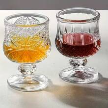 6只装水晶威士忌酒杯 - 耐热加厚奢华玻璃杯，适用于烈酒、白兰地和葡萄酒 - 可重复使用，多用途，建议手洗，优雅耐用，适用于苏格兰威士忌、伏特加、波本威士忌，是派对、活动、家庭酒吧的理想之选，也是派对、礼品和日常使用的绝佳选择。 - 透明 - 查看 4