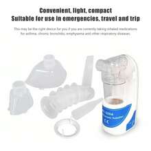 Portable Ultrasonic Nebulizer, Silent, Mini Travel Emergency Machine, 100-240V, US Plug - Multicolor - View 10