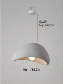 设计师餐厅吊灯 北欧风格米白色大气客厅卧室创意个性日式单头吧台灯 精品酒店样板房复古灯具/不含灯泡 - 吊燈 - 查看 10