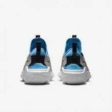 Nike 女式 Flex Runner 2 轻质透气网眼一脚蹬跑步鞋，减震、耐用、舒适、经典设计，适合休闲、通勤和锻炼，DJ6038-008 - 灰藍色 - 查看 4