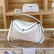 Sweden's Niche TOTEME With 2025 Spring And Summer New Fashion Light Luxury Shoulder Bag Soft Leather Commuter Woman Bag - Brown - View 7