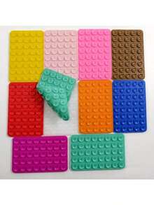 1 Stück Silikon Saugnapf Handyhalter, wasserdicht und klebrig an der Unterseite, kompatibel mit iPhone und Android, multifunktionaler Fingergriff, Farben Schwarz/Weiß/Lila/Orange; Weiß und Rosa-Weiß sind kompatibel mit iPhone, Android-Handys, Geburtstagsgeschenke, Familie und Freunde. Handyhalterungen und Handyzubehör sind kompatibel mit iPhone, Android-Handys, Geburtstagsgeschenke, Familie und Freunde