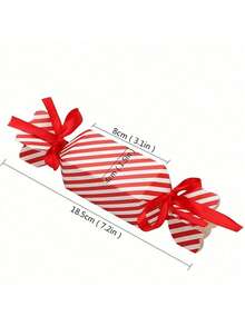 100 个空圣诞糖果盒，适合制作红丝带糖果盒，可用于盛放糖果、巧克力、装饰品、节日礼物、派对礼品，适用于圣诞节、婚礼、派对 - 彩色 - 查看 6