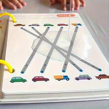 [Reusable Notebook] 32-Page Reusable Magic Practice Notebook Set | Durable Binding, Whole Brain Development, Pen Control Training & Drawing Education Workbook | Color Pages, Paper Material, Educational Workbook, Learn Writing Skills