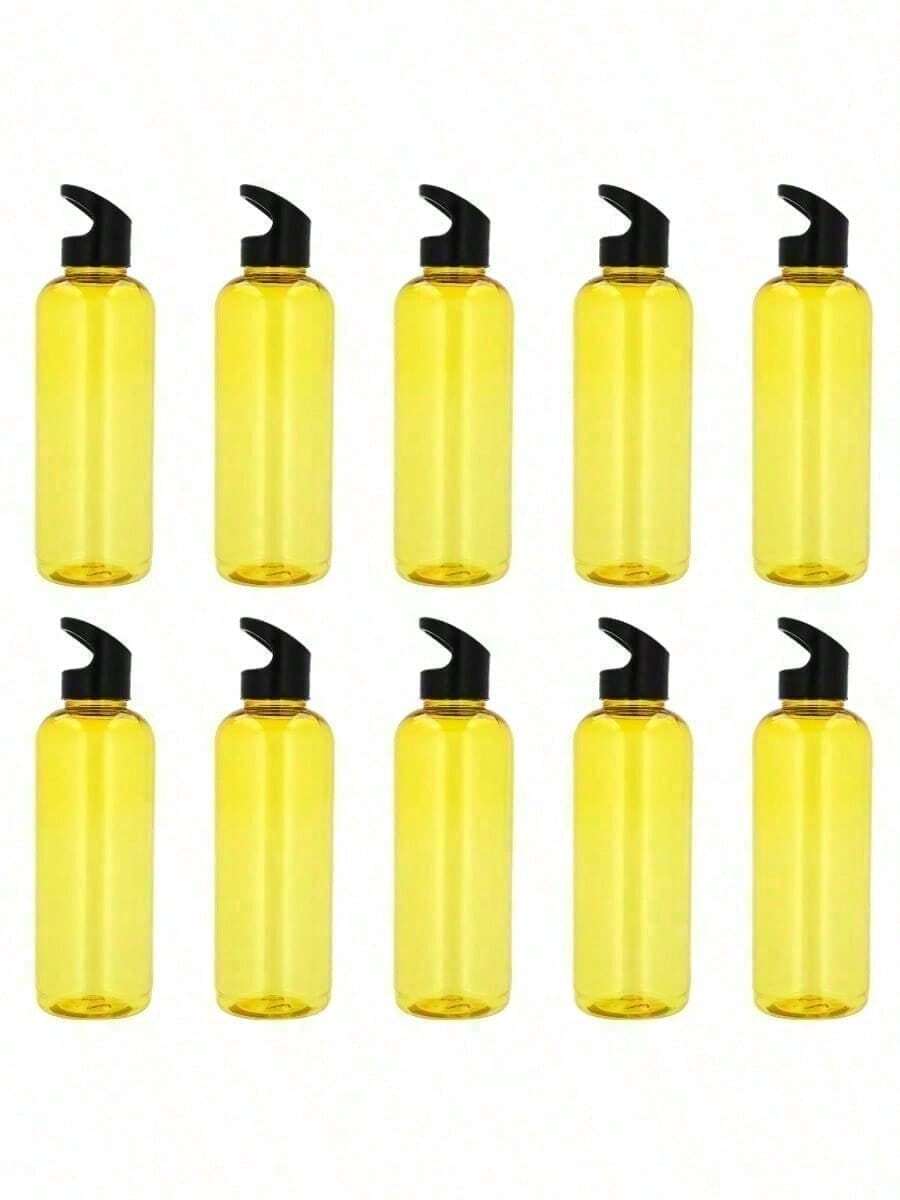 PromoClick Paquete de 10 Cilindro de plástico de 900 ml - Amarillo - Ver 1