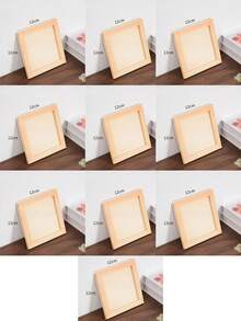 5 Paneles de lienzo de madera de 5 tamaños, 10 piezas en total, para pintura y manualidades - Tableros de arte de madera en blanco lisos para proyectos DIY, pintura de aceite y acrílico, pirografía y dibujo - Paneles con armazón duradero para artistas, principiantes y decoración del hogar creativa, 30*15cm/12*12cm/20*20cm/40*30cm/25*25cm 5 tamaños